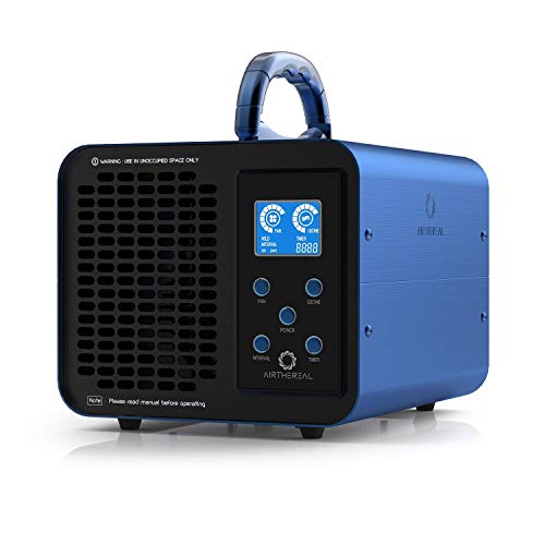 Airthereal MA10K-PRODIGI Digital Ozone - Ionizer,Blue & MA5000 Commercial Generator 5000mg/h Ozone Machine Home Air Ionizers Deodorizer for Rooms, Smoke, Cars and Pets, Blue