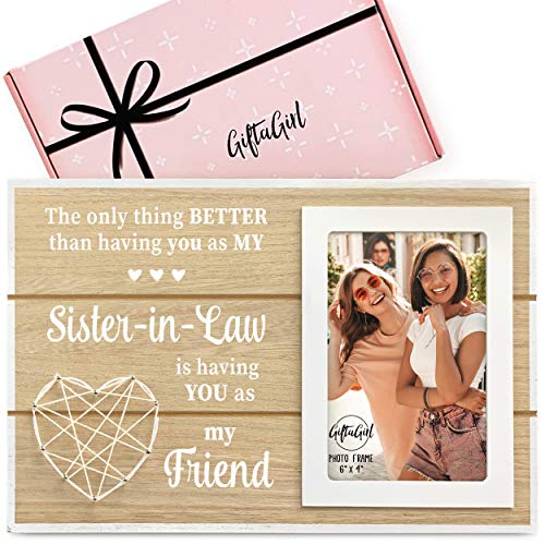 GIFTAGIRL Sister in Law Mothers Day or Birthday Gifts - Lovely Sister in Law Gifts with a Beautiful Message and Meaning. A Very Unique Gift Idea for Any Occasion, and Arrive Beautifully Gift Boxed