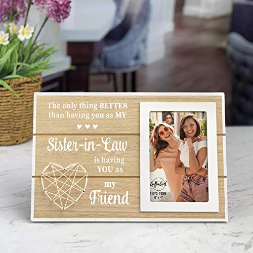 GIFTAGIRL Sister in Law Mothers Day or Birthday Gifts - Lovely Sister in Law Gifts with a Beautiful Message and Meaning. A Very Unique Gift Idea for Any Occasion, and Arrive Beautifully Gift Boxed