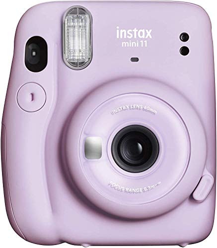 Fujifilm Instax Mini 11 Instant Camera + Fuji Instax Film 40 Shots + Protective Case + Magnetic Frames + Album, Frames Design Kit (Lilac Purple)