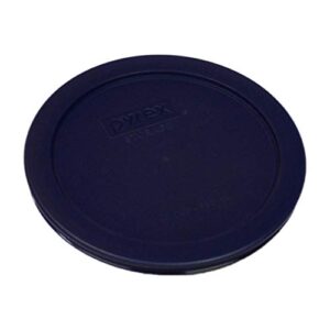 Pyrex 7201-PC 4 Cup (1) Sapphire Blue, (1) Marine Blue, & (1) Blue Round Plastic Food Storage Replacement Lid, Made in USA