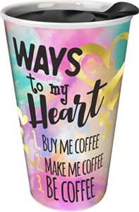 spoontiques way to my heart travel mug