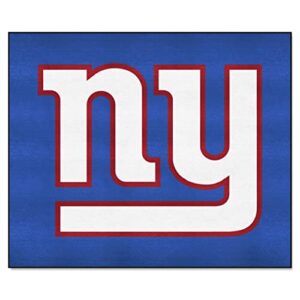 fanmats 28789 new york giants tailgater rug - 5ft. x 6ft. sports fan area rug, home decor rug and tailgating mat - giants primary logo