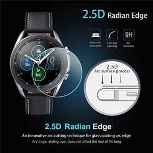 Suoman 4-Pack for Samsung Galaxy Watch 3 45mm Screen Protector, Tempered Glass Screen Protector for Galaxy Watch 3 45mm (2020)[Anti-Scratch] [2.5D 9H Hardness]