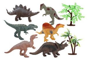 joysae 8 pack dinosaur toys for kids - realistic toy dinosaurs for kids education - best gift and birthday present