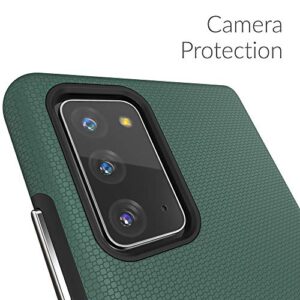Crave Note 20 Case, Dual Guard Protection Series Case for Samsung Galaxy Note 20 - Forest Green