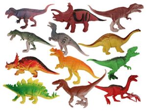 joysae 12 pack dinosaur toys for kids - realistic toy dinosaurs for kids education - best gift and birthday present