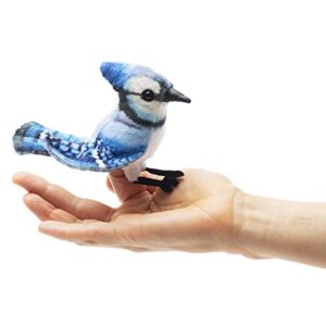 folkmanis mini blue jay finger puppet