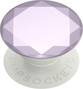 ​​​​popsockets phone grip with expanding kickstand, popsockets for phone - metallic diamond lavender