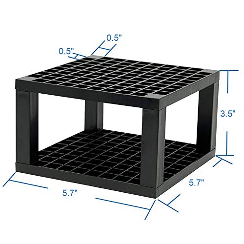 Arte Vita 96 Hole Plastic Pencil & Brush Holder Multi Bin Organizer - Desk Stand Holding Rack for Markers, Paint Brushes, Colored Pencils, Pens