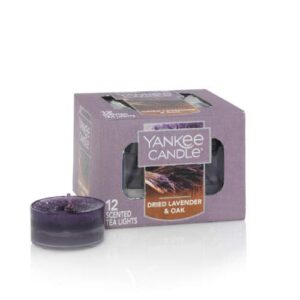 yankee candle dried lavender & oak tea lights candles