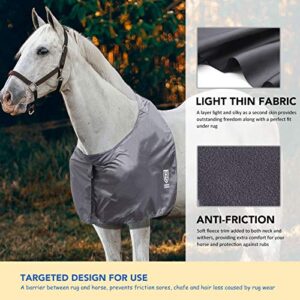 Harrison Howard Horse Shoulder Guard Anti-Rub Bib Chest Saver Wither Protector Charcoal Grey M