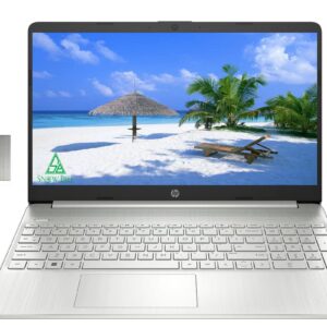 HP 2022 15.6" Touchscreen HD Laptop, 11th Generation Intel Core i5-1135G7, 8GB RAM, 512GB PCIe SSD, Intel Iris Xe Graphics Full-Size Keyboard, Natural Silver, Windows 11 S, 32GB USB Card