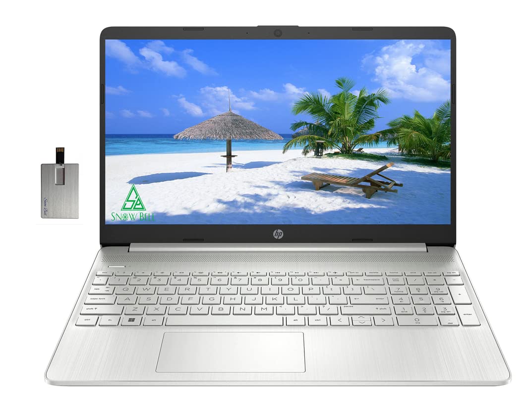 HP 2022 15.6" Touchscreen HD Laptop, 11th Generation Intel Core i5-1135G7, 8GB RAM, 512GB PCIe SSD, Intel Iris Xe Graphics Full-Size Keyboard, Natural Silver, Windows 11 S, 32GB USB Card