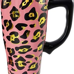 Spoontiques Leopard Ceramic Travel Mug