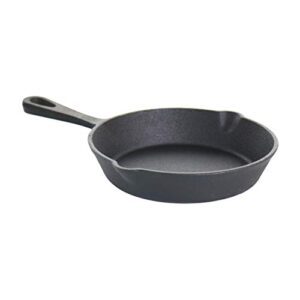 MegaChef Skillet Trio Pre-Seasoned Cast Iron Cookware Set, 3 Piece, Black