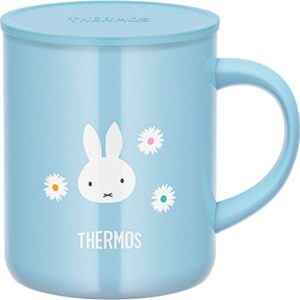 thermos jdg-350b lb vacuum insulated mug, 11.8 fl oz (350 ml), miffy light blue