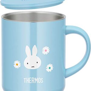 Thermos JDG-350B LB Vacuum Insulated Mug, 11.8 fl oz (350 ml), Miffy Light Blue