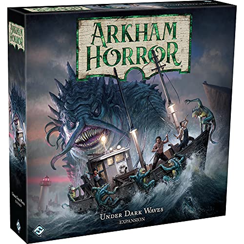 Arkham Horror 3rd Edition Under Dark Waves Board Game Expansion | Mystery Game | Cooperative Board Game for Adults | Ages 14+ | 1-6 Players | Average Playtime 2-3 Hours | Made by Fantasy Flight Games