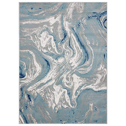 LUXE WEAVERS Victoria Collection Modern Area Rug 9183 Blue 8x10