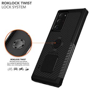 Rokform - Galaxy Note 20 Ultra Case, Magnetic Case with Quad Tab Twist Lock, Military Grade Rugged, Samsung Note 20 Ultra Protective Cover, Drop Tested Armor (Black)