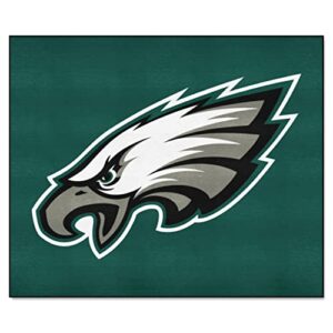 fanmats 28801 philadelphia eagles tailgater rug - 5ft. x 6ft. sports fan area rug, home decor rug and tailgating mat - eagles primary logo