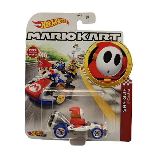 HW Character Cars Mario Kart Shy Guy B-Dasher Die-cast 1/64 Scale Vehicle