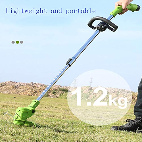 Double east Electric String Trimmers & Edger,Powerful Brush Cutter,Lightweight Lawn Mower,Adjustable Length and Angle,450W,12V,3.0ah,Garden,Lawn and Yard Tool