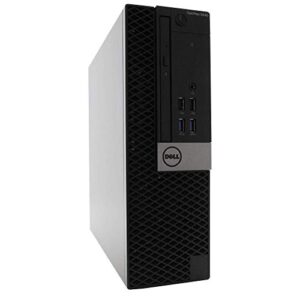 Dell 5040 Small Form PC Desktop Computer - Intel i5-6500, 16GB RAM, 2TB HDD, Windows 10 Pro, 23.6 FHD V7 LED Monitor, New 16GB Flash Drive, Wireless Keyboard & Mouse, DVD, HDMI, WiFi (Renewed)