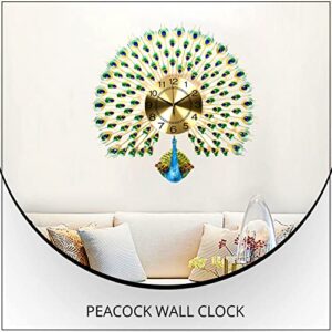 Shop LC Home Decor Peacock Analog Wall Clock Designer Wall Decorations