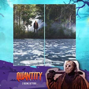 Amscan Friday The 13th Scene Setters | 2 Pieces | Halloween Party Supplies, Horror House Decoration | Officially Licensed by Amscan