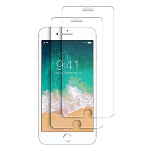 rainspire 2-pack screen protector for iphone se 2022 3nd/2020 2rd edition/iphone 8 / iphone 7 / iphone 6s, tempered glass film, 4.7"