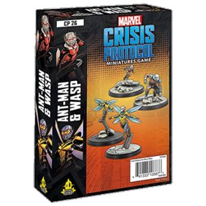 marvel crisis protocol ant-man and wasp character pack | miniatures battle game | strategy game for adults and teens | ages 14+ | 2 players | avg. playtime 90 minutes | made by atomic mass games
