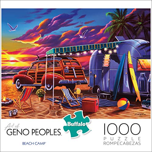 Buffalo Games - Geno Peoples - Beach Camp - 1000 Piece Jigsaw Puzzle