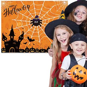 Halloween Party Games Pin The Spider on The Web Game Reusable Pin Game Spider Web Halloween Party Favor Supplies for Kids Girls Boys