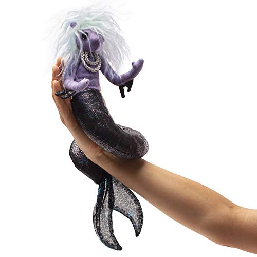 Folkmanis Sea Nymph Finger Puppet, Purple; White; Blue; Black, 1 EA