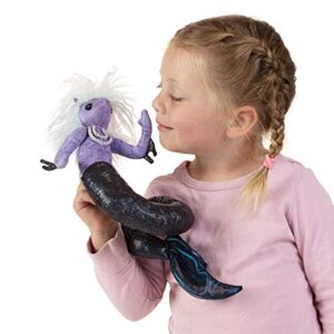 Folkmanis Sea Nymph Finger Puppet, Purple; White; Blue; Black, 1 EA