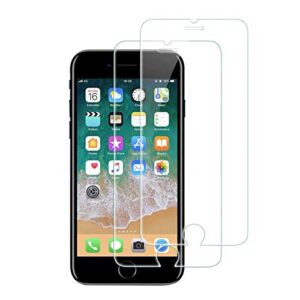 rainspire 2-pack screen protector for iphone 8 plus/iphone 7 plus/iphone 6s plus, tempered glass film, 5.5"