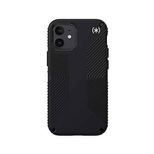 Speck Products Presidio2 Grip iPhone 12 Mini Case, Heavy Duty Protection Black/Black/White