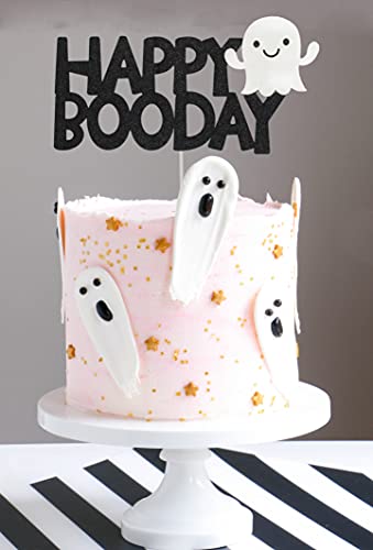 Halloween Birthday Cake Topper, Happy Boo Day Cake Topper, Here for the Boos Decorations, Ghost Decorations, Halloween Birthday Party Decorations