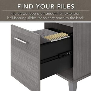 Bush Furniture Somerset 72W Office Desk with Drawers in Platinum Gray