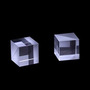 Optical Glass Cube Dichroic Beam Splitter Prism Ratio 50:50 Spectrome Sicence 20X20X20MM