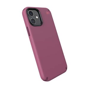 speck products presidio2 pro iphone 12, iphone 12 pro case, lush burgundy/azalea burgundy/royal pink