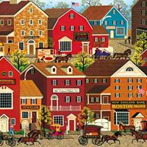 Buffalo Games - Charles Wysocki - Lilac Point Glen - 300 Large Piece Jigsaw Puzzle, Red