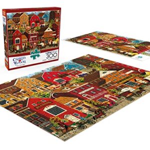 Buffalo Games - Charles Wysocki - Lilac Point Glen - 300 Large Piece Jigsaw Puzzle, Red