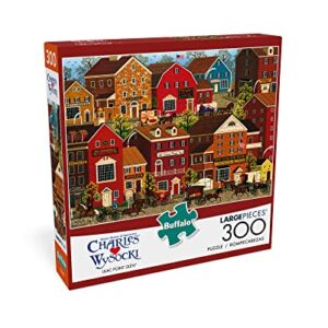 Buffalo Games - Charles Wysocki - Lilac Point Glen - 300 Large Piece Jigsaw Puzzle, Red