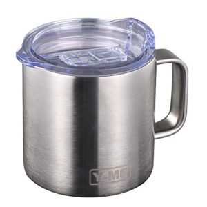 y-me stainless steel insulated coffee mug cup with handle,double wall coffee mug with lid for hot & cold drinks
