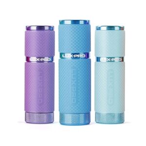 luxpro lp395 gels glow-in-the-dark led flashlight (purple, blue, teal)