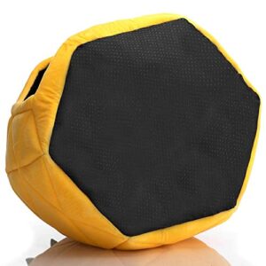 Hollypet Cozy Pet Bed, Warm Cave Nest Sleeping Bed Pineapple Shape Puppy House for Cats, Yellow