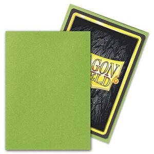 Dragon Shield 100 Count Standard Size Matte Deck Protector Sleeves - Matte Lime